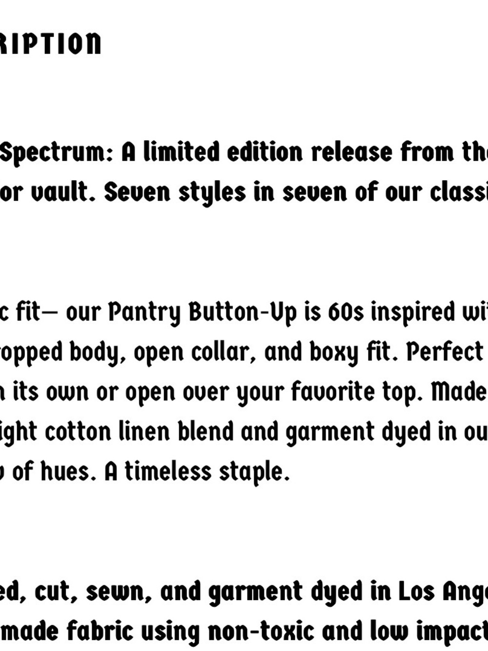 Big Bud Press Pantry Button Up in Beige - Picture 10 of 11
